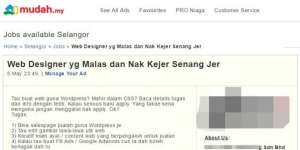 Dijamin Ngakak, Iklan Lowongan Kerja Buat Orang Malas