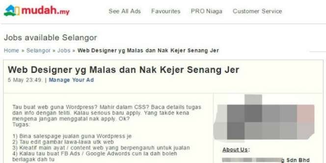 Dijamin Ngakak, Iklan Lowongan Kerja Buat Orang Malas