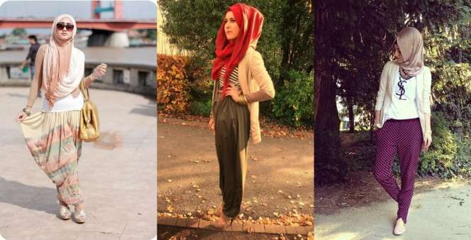 Rahasia Padupadan Celana Harem Agar Tak Mati Gaya