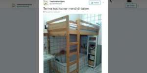 Netizen Heboh Lihat Foto Kamar Kos Ini, Apa yang Janggal?