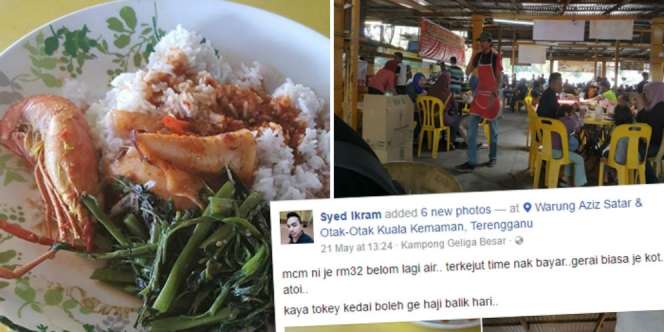 `Digetok` Warung Pinggir Jalan, Syok Lihat Bon Tagihan