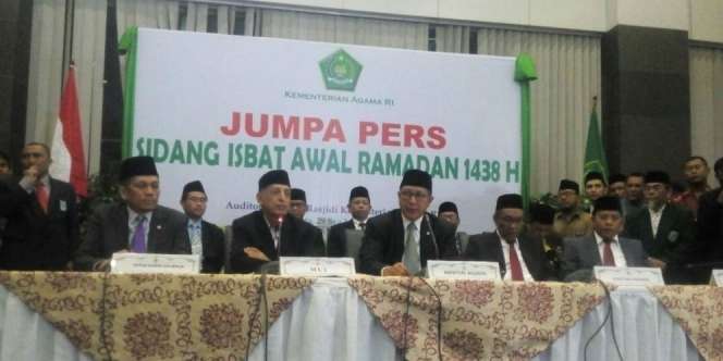 Pemerintah Tetapkan 1 Ramadan 1438 H Jatuh Pada Sabtu 27 Mei