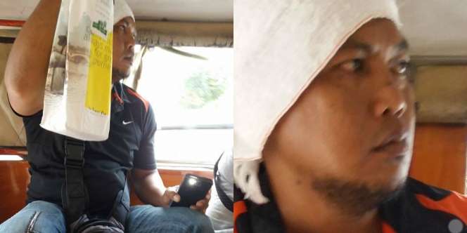 Aksi Pria Ini di Angkot Bikin Geleng-geleng