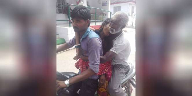 Ditolak Rumah Sakit, Pria Ini Bonceng Jasad Istri Pakai Motor