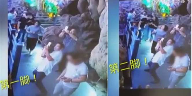 Bikin Emosi, Turis Iseng Tendang Stalagmit Ribuan Tahun