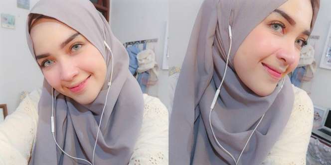 Tutorial Hijab Ala Hamidah. Bisa Pakai Headset, Lho!