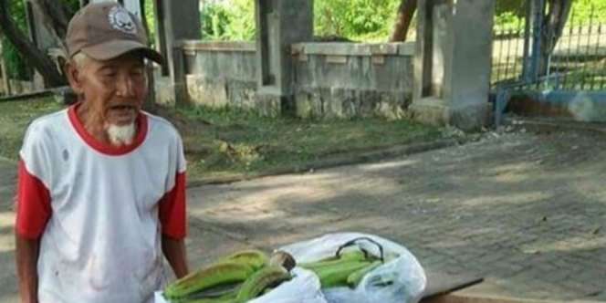 Tega! Perampok Gasak Uang Kakek Penjual Pisang