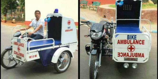 Masya Allah, Motor Diubah Jadi Ambulans Demi Pasutri Kusta