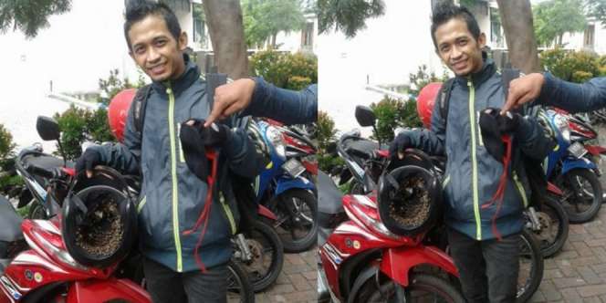 Parkir Motor dan Taruh Helm di Jok, Kaget Saat Kembali Ada...