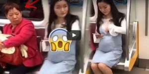 Penumpang Kereta Syok, Lihat Ibu Hamil Ini Rogoh Baju Lalu... 