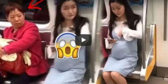 Penumpang Kereta Syok, Lihat Ibu Hamil Ini Rogoh Baju Lalu... 