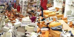 Geger Tumpukan Sepatu Super Berantakan di Mal Jelang Lebaran