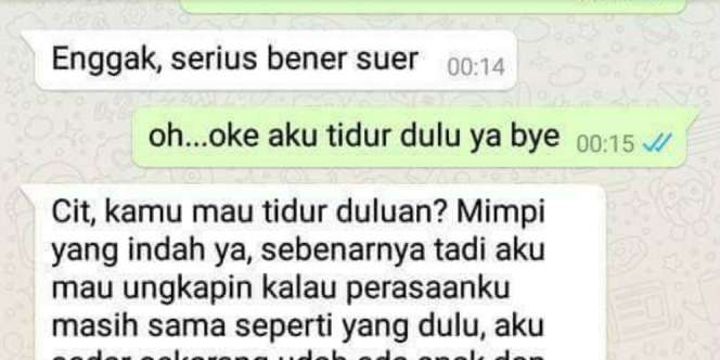 Pria Ini Chatting Mantan Usai Reunian, Ending-nya Bikin Syok