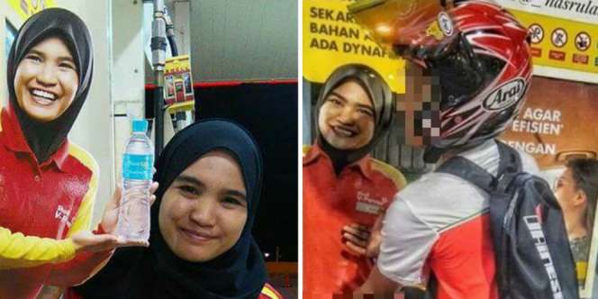 Foto Wanita Cantik di Poster Ini Jadi Bahan Pose Tidak Senonoh