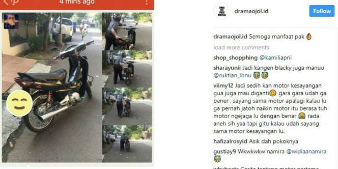 Bikin Haru, Pria Ini Berikan Motornya untuk Sopir Ojek Online