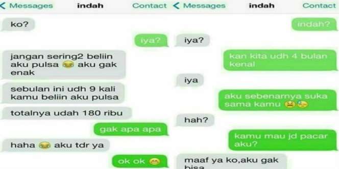 Kenal 4 Bulan dan Rutin Belikan Pulsa, Diajak Jadian Malah...