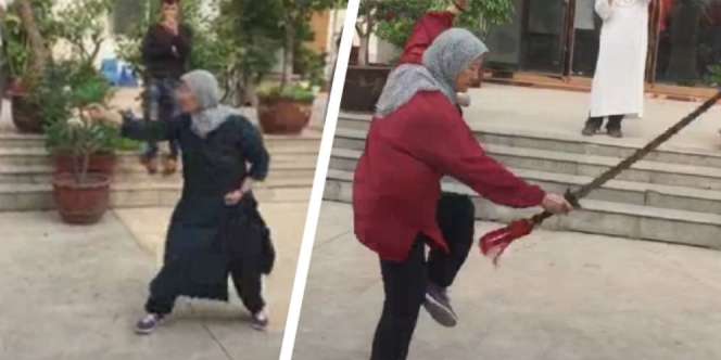 Aksi Martial Arts Nenek Muslim Tiongkok Ini Bikin Gemetar