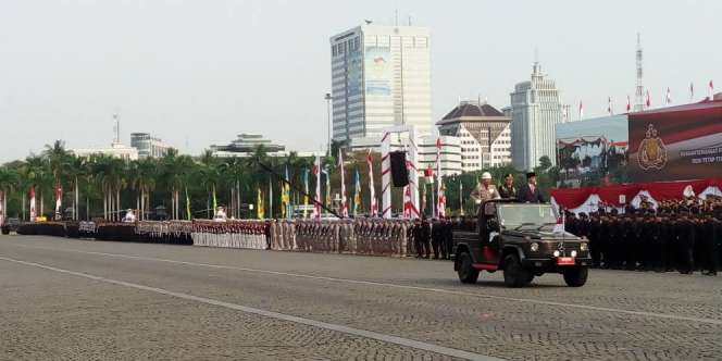 Peringatan HUT Bhayangkara ke-71, Jokowi Apresiasi Polisi