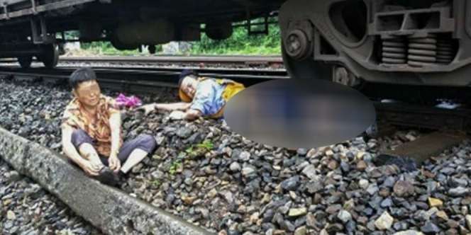 Heroik, Masinis Selamatkan Wanita Hampir Tertabrak Kereta