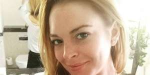 Lindsay Lohan Sedang Liburan di Bali