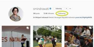 Bukan Jokowi, Siapa yang Di-`Follow` Sri Mulyani di Instagram