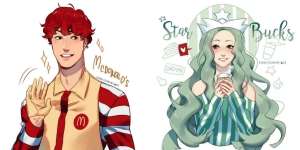 Inilah Jadinya Maskot Resto Waralaba Diganti Anime