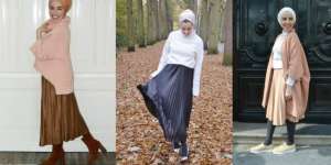 3 Inspirasi Gaya Padupadan `Pleats Skirt` untuk Hijaber