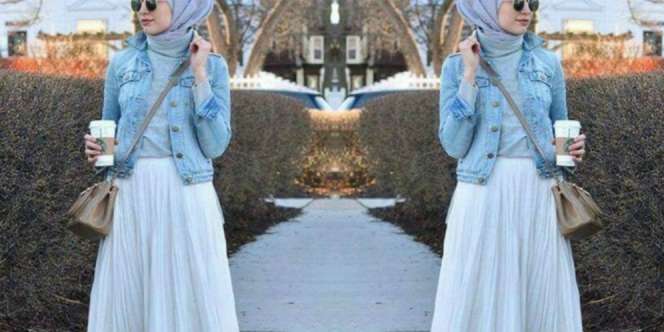 Ragam Padupadan Jaket Denim untuk Hijaber Agar Terlihat Edgy