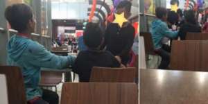 Memilukan, Anak-anak Berebut Sisa Makanan di Resto Cepat Saji