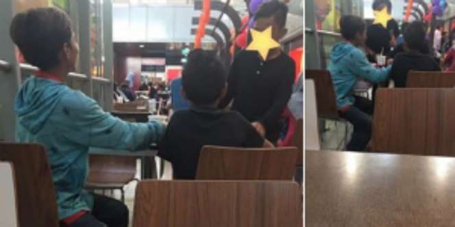 Memilukan, Anak-anak Berebut Sisa Makanan di Resto Cepat Saji