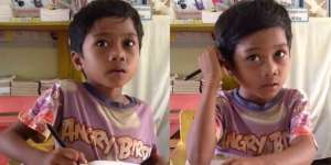 Miris! Tak Punya Uang, Anak SD Ini Cuma Makan dengan...