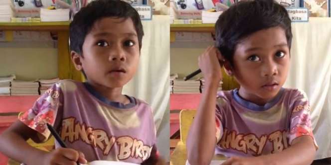 Miris! Tak Punya Uang, Anak SD Ini Cuma Makan dengan...