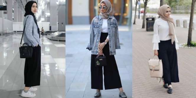Temukan Gaya Favoritmu, Kenakan Palazzo Hitam Super Nyaman