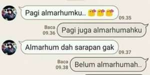 Heboh Foto Percakapan Pasangan Dunia Akhirat, Bikin Ngakak!