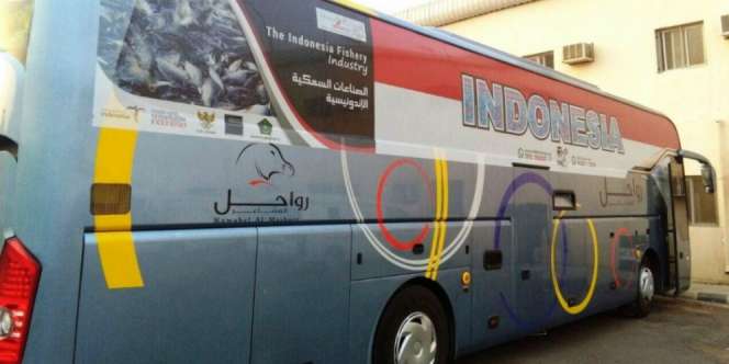Bus Jemaah Haji di Tanah Suci Promosikan Indonesia
