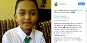 Curhat Bocah Madrasah ke Jokowi Bikin Haru