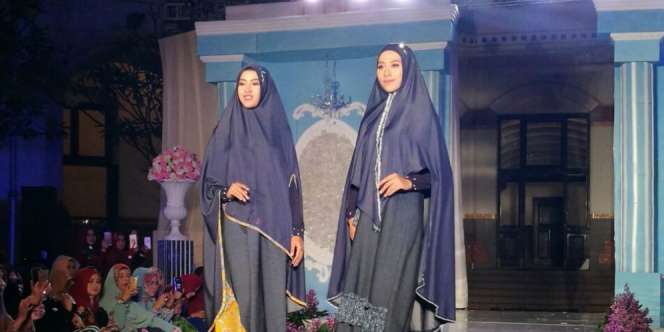 Jawhara Syari Rancang Busana Muslim Berbahan Denim