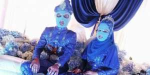 Fashion Unik Pengantin Ini Bikin Ngakak Warganet