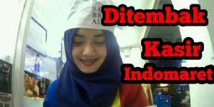 `Ditembak` Kasir Indomaret Cantik, Cowok Ini Jadi Trending