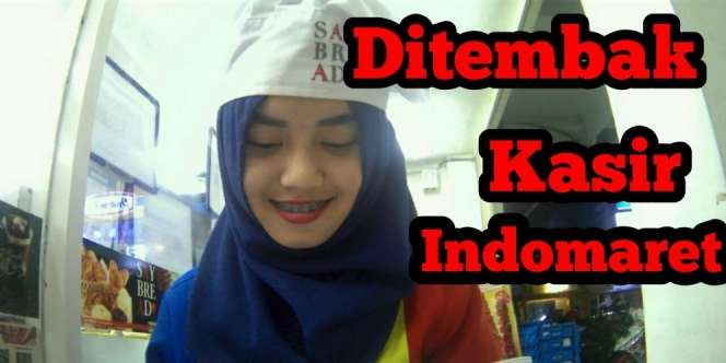 `Ditembak` Kasir Indomaret Cantik, Cowok Ini Jadi Trending