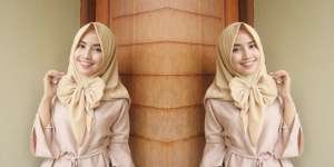 Sabrina Puspita: 5 Tampilan Menarik di 1 Hijab Segi Empat
