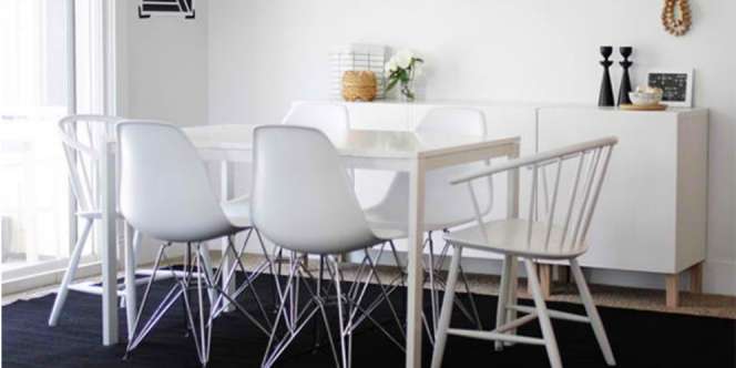 Ruangan Makan Simpel Gaya Modern Beraura Hangat