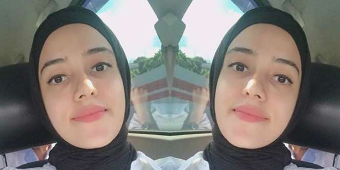Inspirasi Padupadan Busana Hijab Monokrom ala Fairuz Arafiq