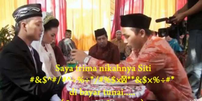 Video Akad Nikah Ini Viral, Ijab Kabulnya Itu Loh...