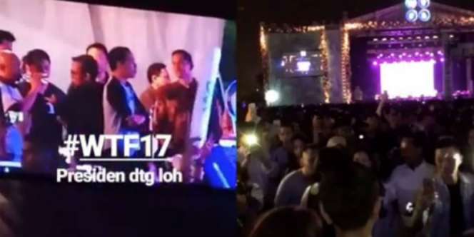 Heboh Jokowi Nonton Konser Musik di Kemayoran