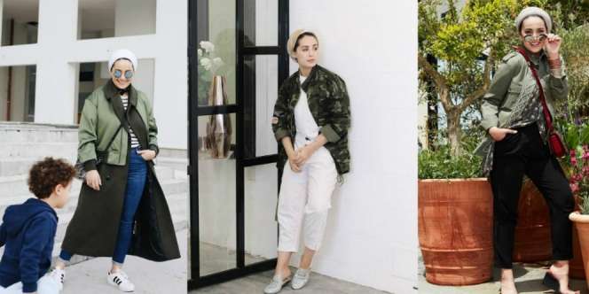 7 Inspirasi Jaket Army yang Keren untuk Hijabers