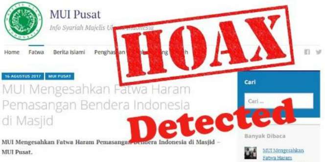 MUI: Fatwa Haram Pasang Bendera di Masjid Hoax