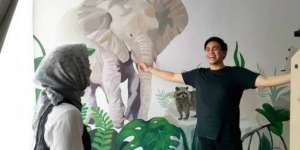 Kamar Anak Ayudia dan Ditto Dihias dengan Mural Hutan, Kece!