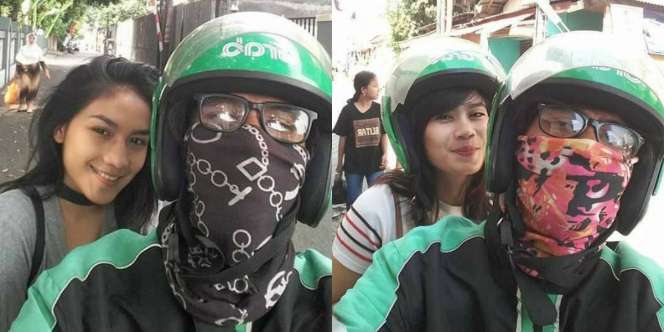 Menang Banyak! Koleksi Selfie Sopir Ojek dan Penumpang Cantik