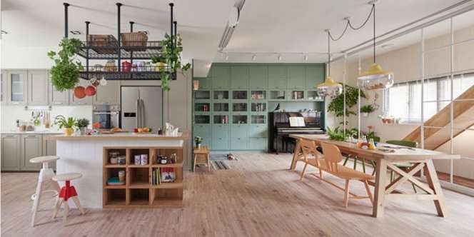 Kerennya Desain Playground dalam Apartemen Nan Asri